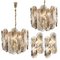 Large Chandeliers with Citrus Swirl Smoked Glass from Kalmar, Austria, 1969, Set of 2 17