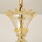 Lámpara de araña veneciana grande de cristal de Murano dorado de Barovier, años 50, Imagen 11