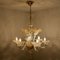 Large Venetian Chandelier in Gilded Murano Glass from Barovier, 1950s, Image 20
