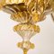Lámpara de araña veneciana grande de cristal de Murano dorado de Barovier, años 50, Imagen 4