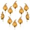 Große Wandleuchte aus goldenem Muranoglas von Barovier & Toso, Italien, 1950er 1