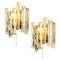 Ice Glass Wall Sconces, Austria, 1970s, Set of 2 1