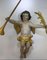 Large Carved Baroque Trombone Wooden Angel, 17th-Century 3
