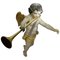 Large Carved Baroque Trombone Wooden Angel, 17th-Century, Image 1