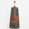 Lampada in ceramica con paralume in seta di Bernard Rooke per René Houben, anni '60, Immagine 7