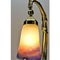 Art Deco Brass Pate De Verre Glass Table Lamp from Muller Fres, 1910s, Image 6