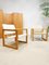 Mid-Century Diana Leinen Safari Stühle von Karin Mobring für Ikea, 2er Set 1