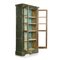 Glass Cabinet in Green Wood 2