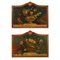 Wooden Overmantle Panels, Set of 2 1