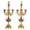 19th Century Bronze and Cloisonne Candelabras, Set of 2 1