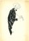 Dessin d'Encre Adolf Reinhold, New Yorker, China Ink, 1956 1