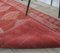 Red Vintage Turkish Hand-Knotted Wool Carpet 6