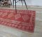 Red Vintage Turkish Hand-Knotted Wool Carpet 4