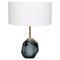 Mid-Century Grey Murano Table Lamp, Italy, 1950s, Image 1