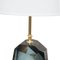 Lámpara de mesa Mid-Century de cristal de Murano en gris, años 50, Imagen 3