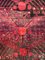 Handgemachter Roter Granatapfel-Teppich, 1900er 16