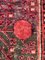 Red and Brown Pomegranate Handmade Rug, 1900s, Image 2