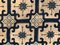 Blue and White Lotus Flower Chinese Rug, 1850s, Image 18