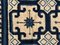 Blue and White Lotus Flower Chinese Rug, 1850s, Image 9