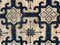 Blue and White Lotus Flower Chinese Rug, 1850s, Image 15