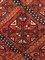 Red Blue White Geometric Rug, 1870s 7