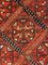 Red Blue White Geometric Rug, 1870s 17
