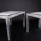 Large Steel & Marble Side Tables, 1970s, Set of 2 2