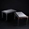 Tavolini grandi in acciaio e marmo, anni '70, set di 2, Immagine 3