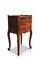 French Cherrywood Bedside Cabinet with Brass Handles and Cabriole Legs, Image 1
