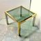 Italian Square Brass Low Table, 1960s, Image 2