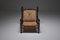 Vintage French Rustic Stained Wood & Rush Armchairs, Set of 4 9