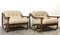 Italian Wicker Lounge Chairs and Pouf, 1960s, Set of 3, Image 2
