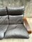 Scandinavian Wood and Leather Sofa 7