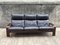 Scandinavian Wood and Leather Sofa 1