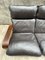 Scandinavian Wood and Leather Sofa 6