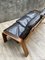 Scandinavian Wood and Leather Sofa, Image 9