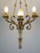 Antique French Bronze Ceiling Lamp, Image 3