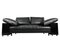 Vintage Italian Black Leather & Lacquer Lota Sofa by Eileen Gray 1