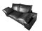 Vintage Italian Black Leather & Lacquer Lota Sofa by Eileen Gray 7