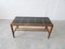 Oak and Black Tile Flower Bench 5