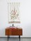 Mid-Century Beige and Floral Embroidery Tapestry, Image 9