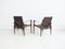 Vintage Leather Safari Chairs by Wilhelm Kienzle, Set of 2 4