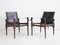 Vintage Leather Safari Chairs by Wilhelm Kienzle, Set of 2 1
