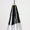 Czechoslovakian Brussels Era Black & White Ceiling Lamp, 1960s 7