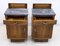 Art Deco Gray Marble Graphite and Walnut Nightstands, 1920s, Set of 2 6