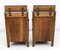 Art Deco Gray Marble Graphite and Walnut Nightstands, 1920s, Set of 2, Image 8