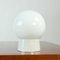 Czechoslovakian White Opaline Glass and Porcelain Sconce, 1960s 5