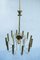 Lámpara de araña italiana de latón, años 40, Imagen 4