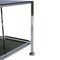 Italian Chrome Steel & Glass Trolley Bar Cart, 1970s 2