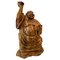 Antike chinesische Buddha Skulptur aus Marmor, 1900er 1
